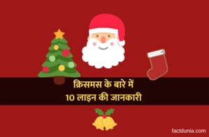 10 sentences about Christmas in Hindi