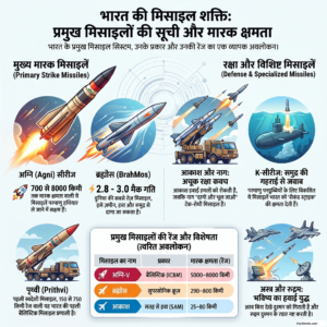 भारत की मिसाइलों के नाम और जानकारी | Indian Missile Name list in Hindi